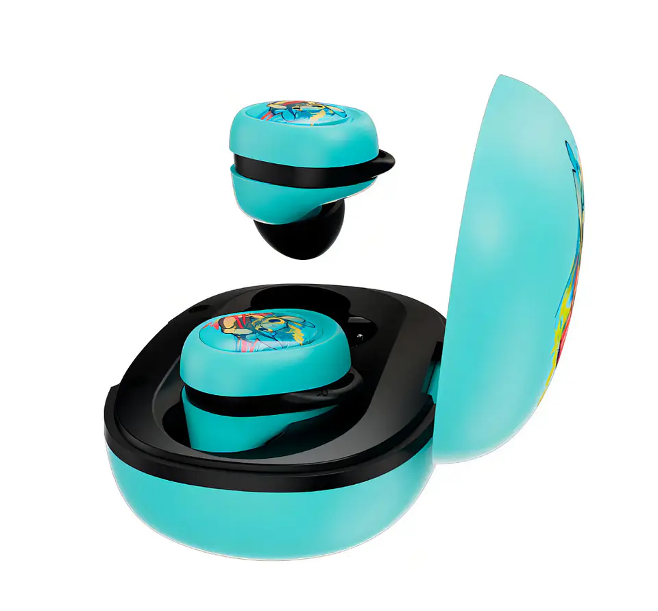 Audífonos Bluetooth Inalámbricos De Stitch Color Azul XTech 2