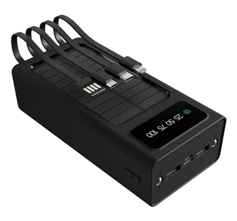 Powerbank Carga Rapida Xtech Solar 30000 Mah con Linterna Led