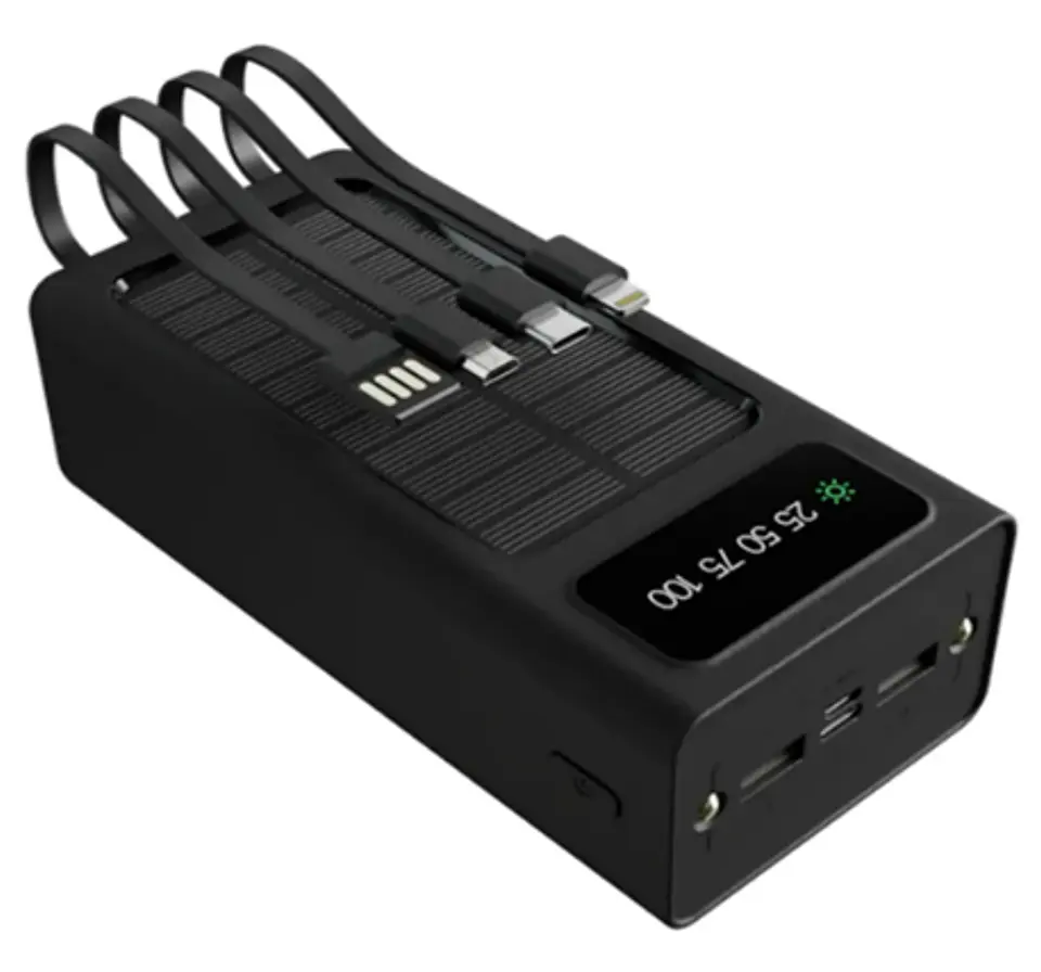 Powerbank Carga Rapida Xtech Solar 30000 Mah con Linterna Led 1