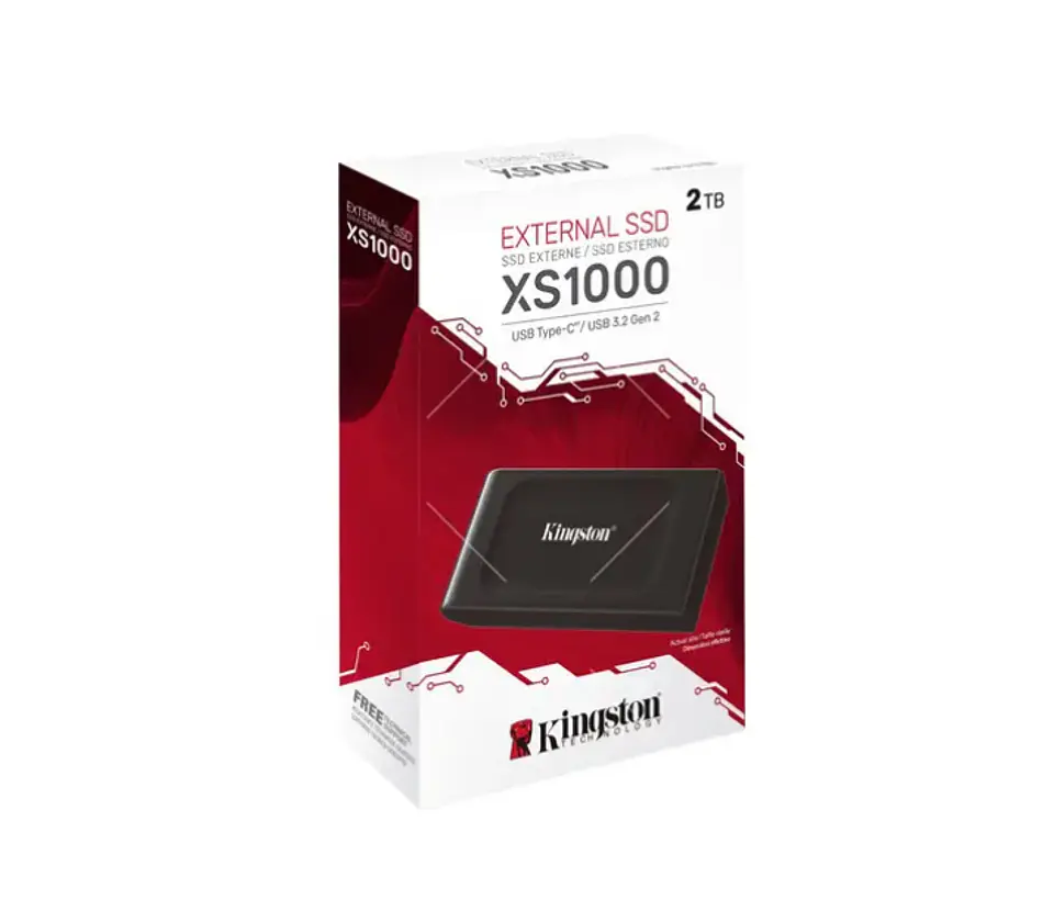 Unidad Estado Solido Kingston Ssd Xs1000 Externo 2tb Usb 3.2 Color Negro 3