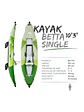 Kayak Betta Single Leisure + Mochila y Accesorios - Miniatura 3