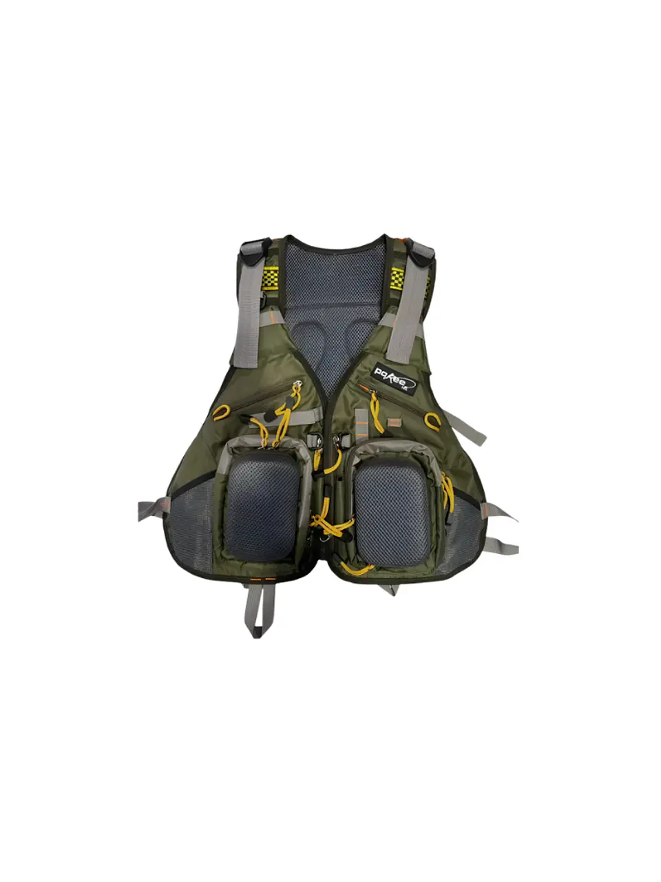 CHALECO PESCADOR CON MOCHILA POKEE VERDE 1