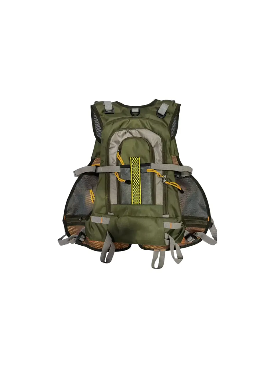 CHALECO PESCADOR CON MOCHILA POKEE VERDE 2
