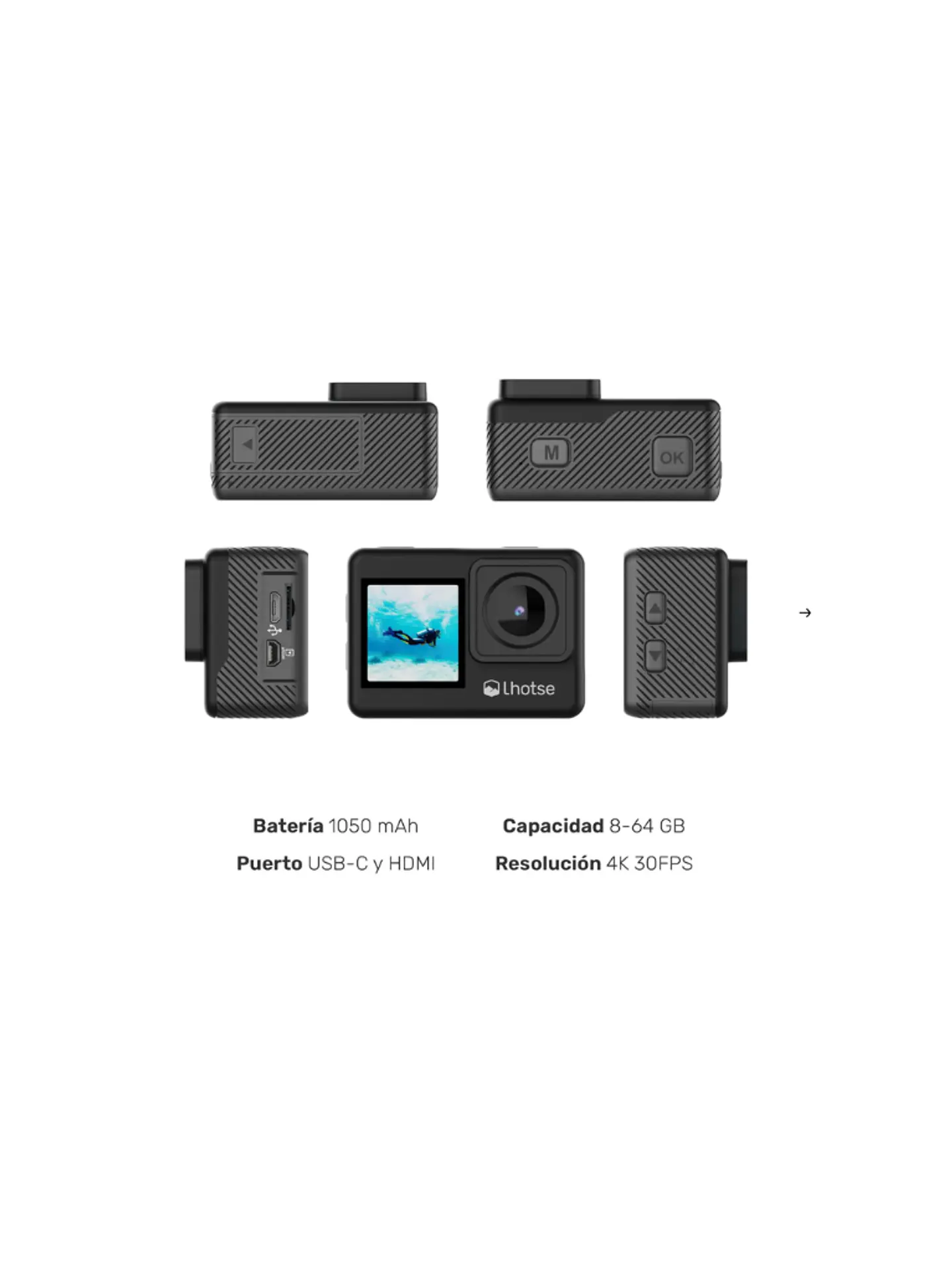 Camara Explorer 4k NEGRO LHOTSE 2
