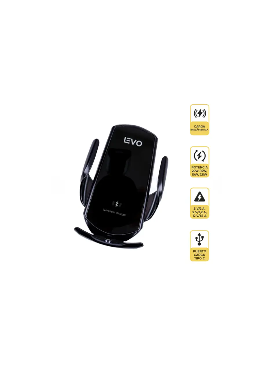 Cargador Auto V01 NEGRO LEVO 1