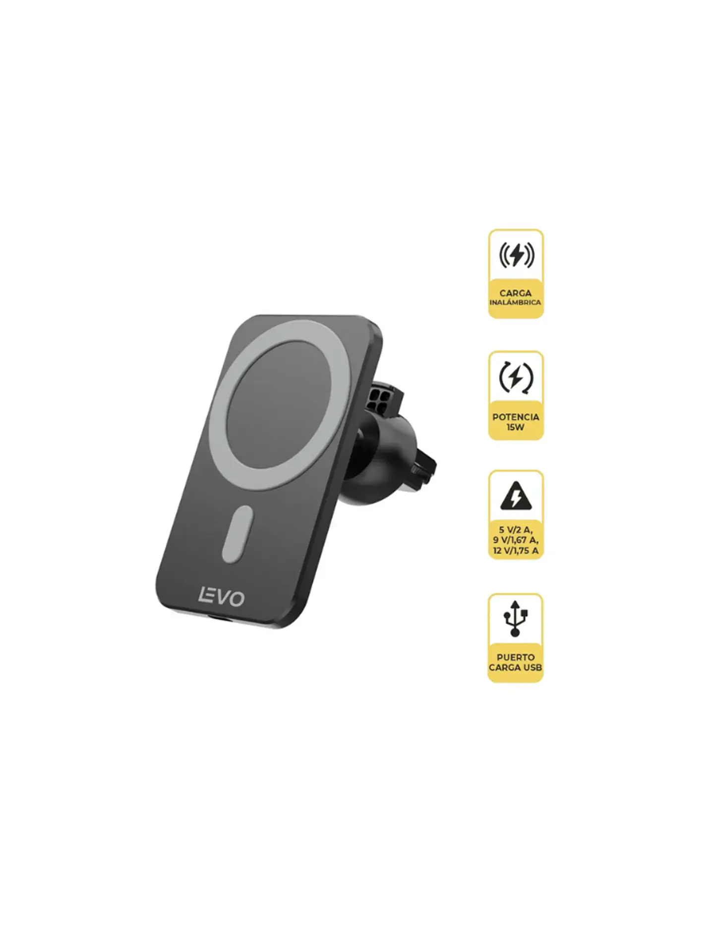 Cargador Magnetico V+ NEGRO 3
