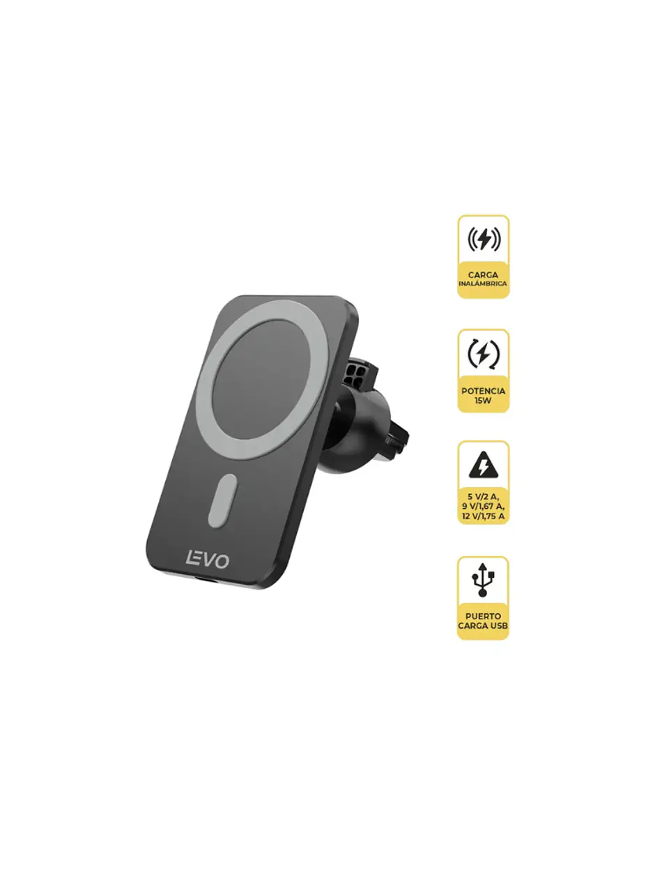 Cargador Magnetico V+ NEGRO 3