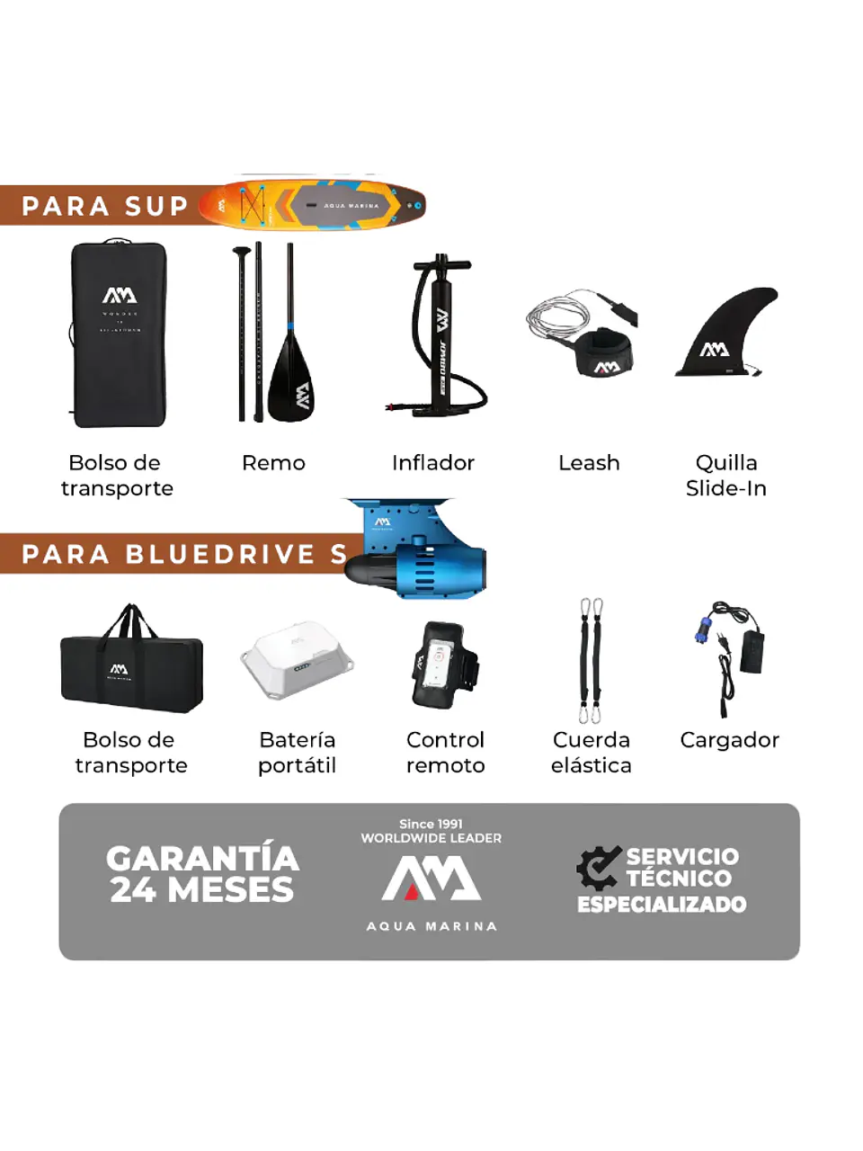 Stand Up Paddle SUP AMGO con Motor Turbo AquaMarina  2