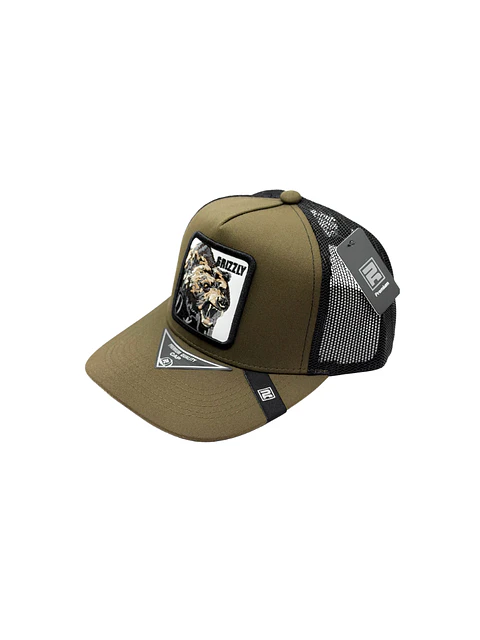 JOCKEY PARCHE ANIMAL GRIZZLY VERDE