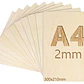 Contraplacado A4 - 300 mm × 210 mm (1 un) - Thumbnail 1