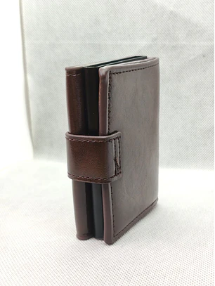 Carteira Porta-Cartões Compacta (Rfid) - ALFA Dark Brown
