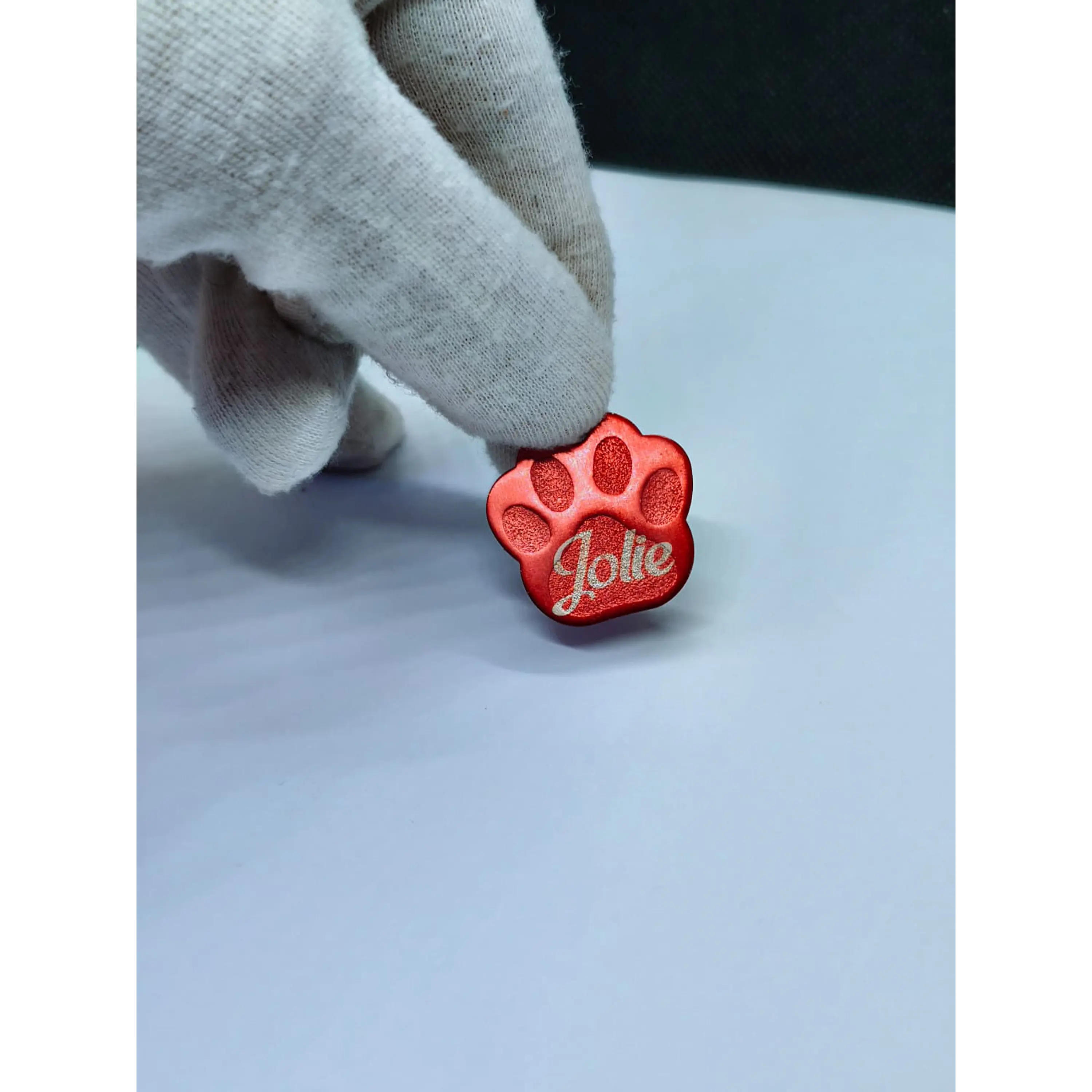Chapas de Identificação Metálicas • Formato Patinha 5