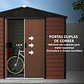 Abrigo de Jardim Exterior 4,4 m² 240x206x198 cm  - Thumbnail 4