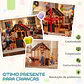 Casinha Infantil Exterior e Interior de Madeira  - Thumbnail 9