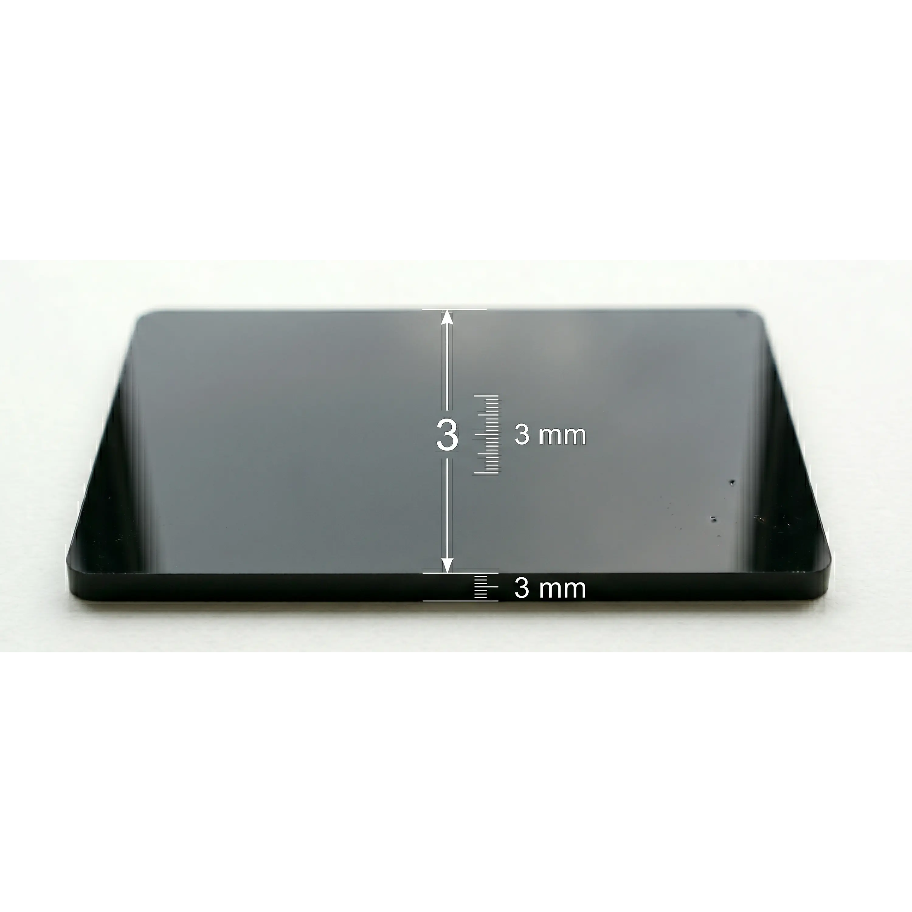 Placa de Acrílico Preto - Brilho de Impacto 4