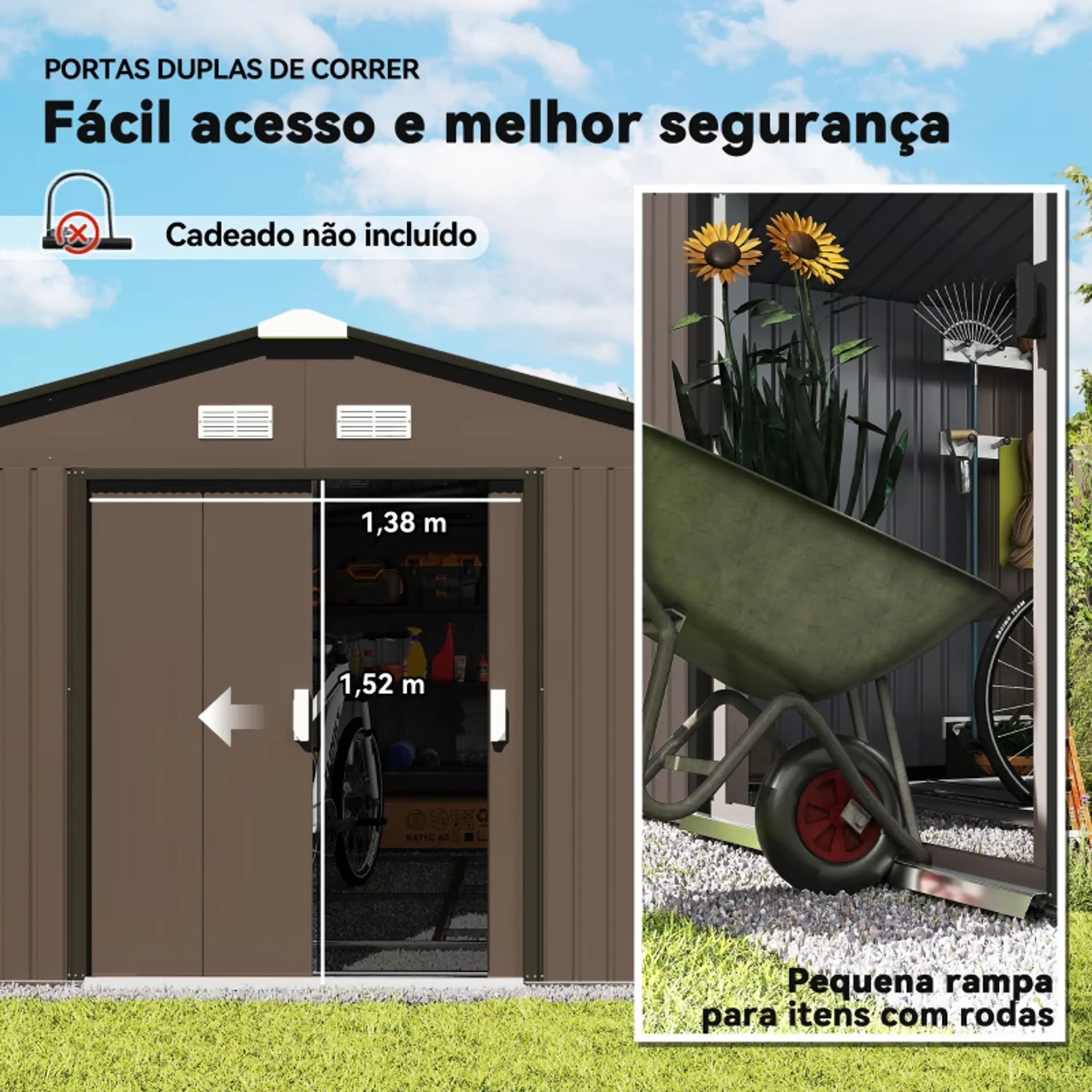 Abrigo de Jardim 12,4 m²  6