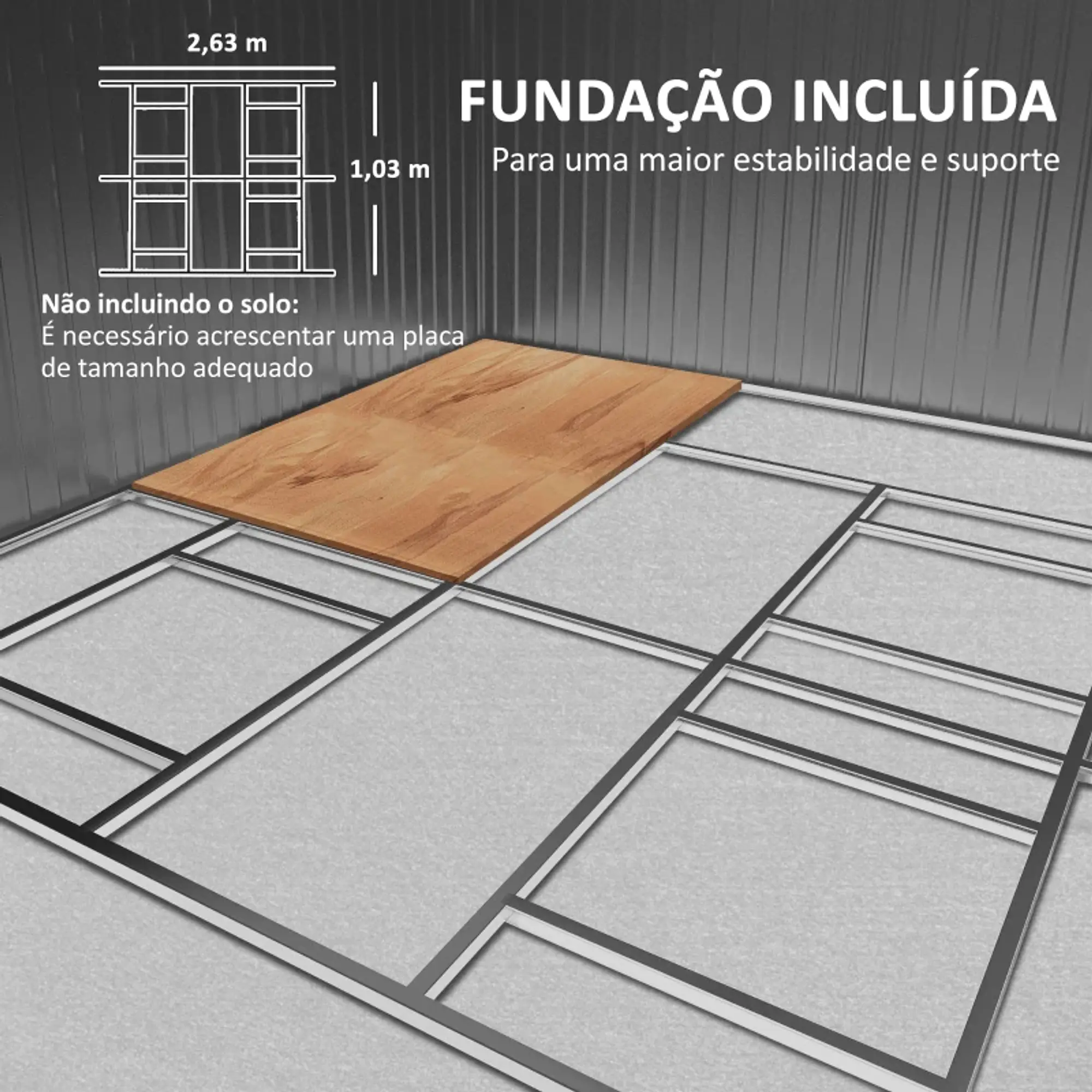 Abrigo de Jardim 12,4 m²  9