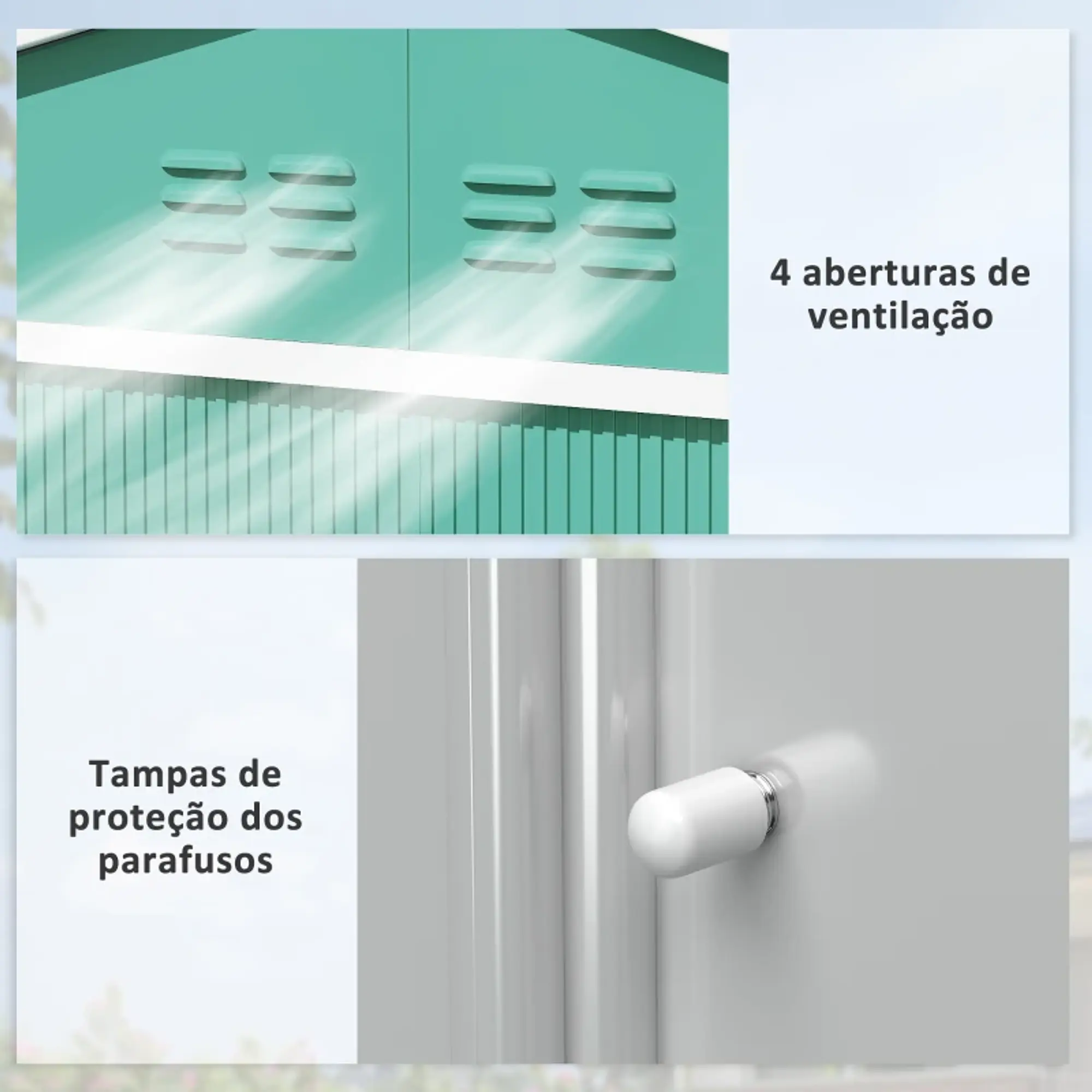Abrigo de Jardim Exterior 4,9 m² 6
