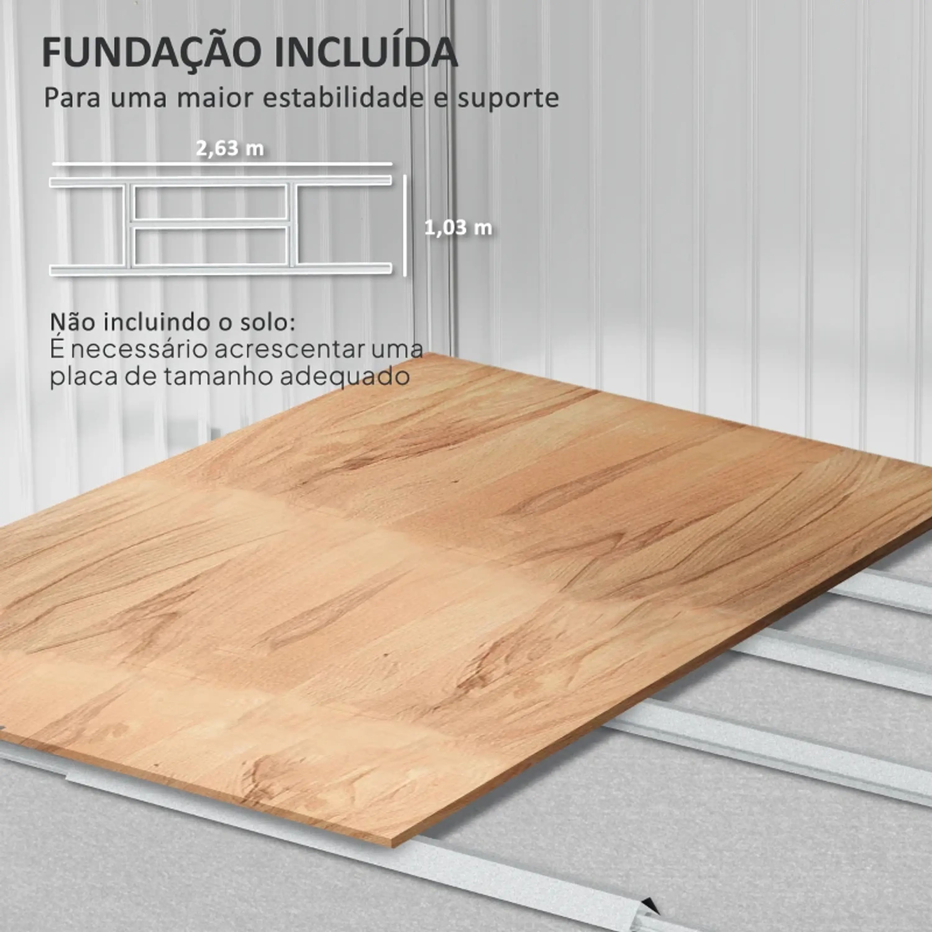 Abrigo de Jardim Exterior 4,9 m² 8