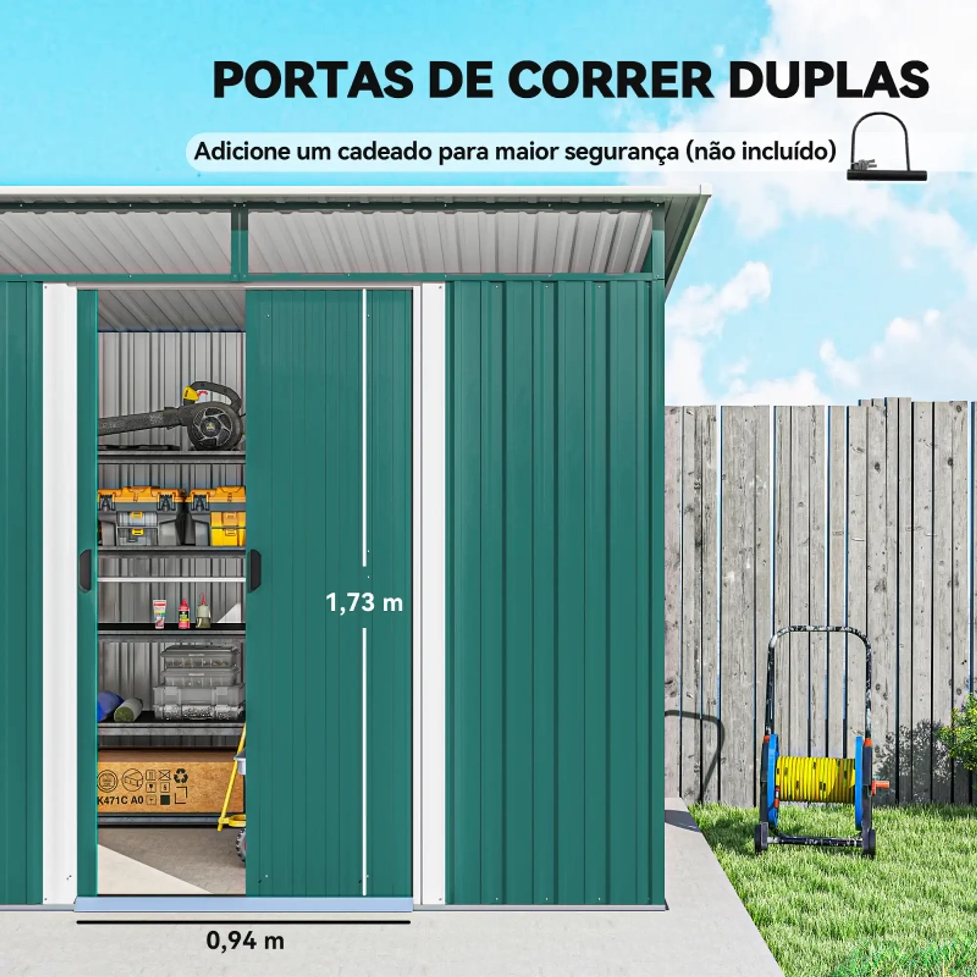 Abrigo de Jardim 4,5 m² 11