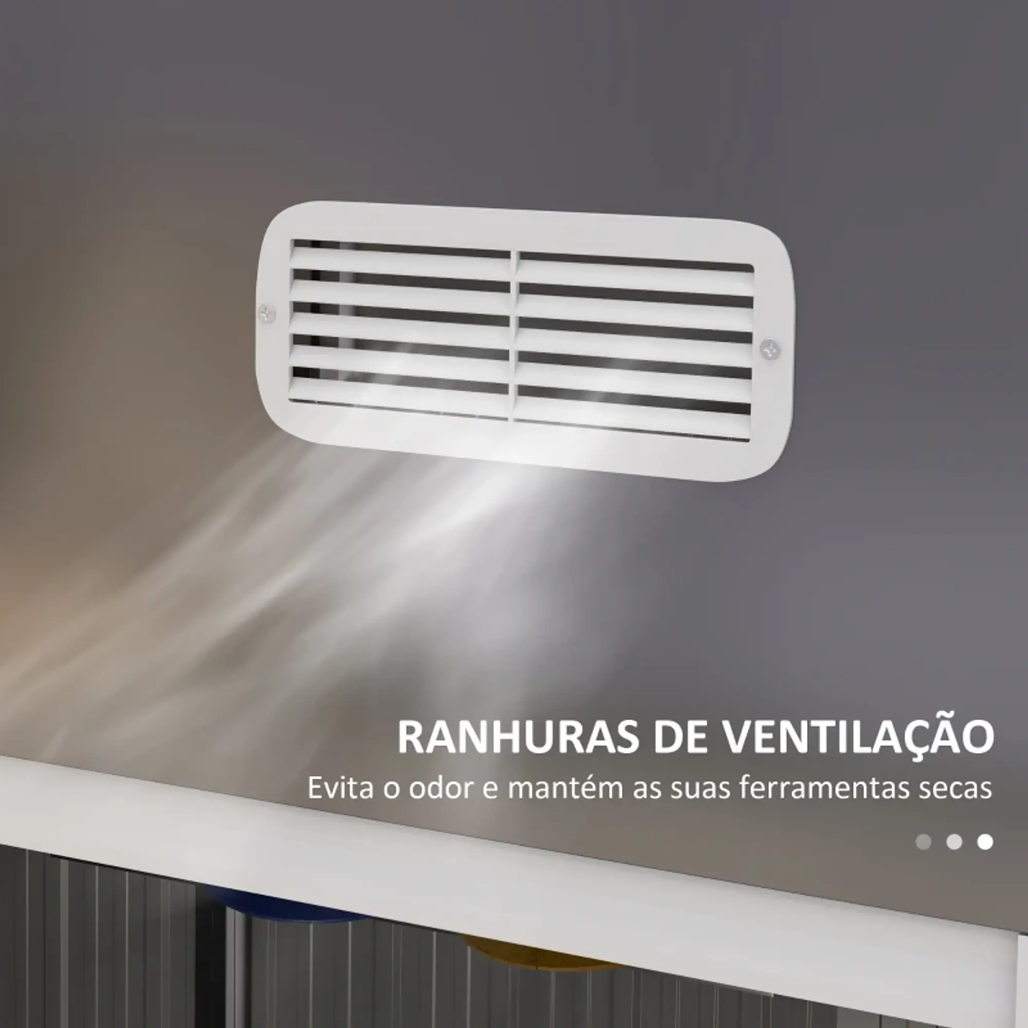 Abrigo de Jardim 2,7 m² Cinza Escuro 6