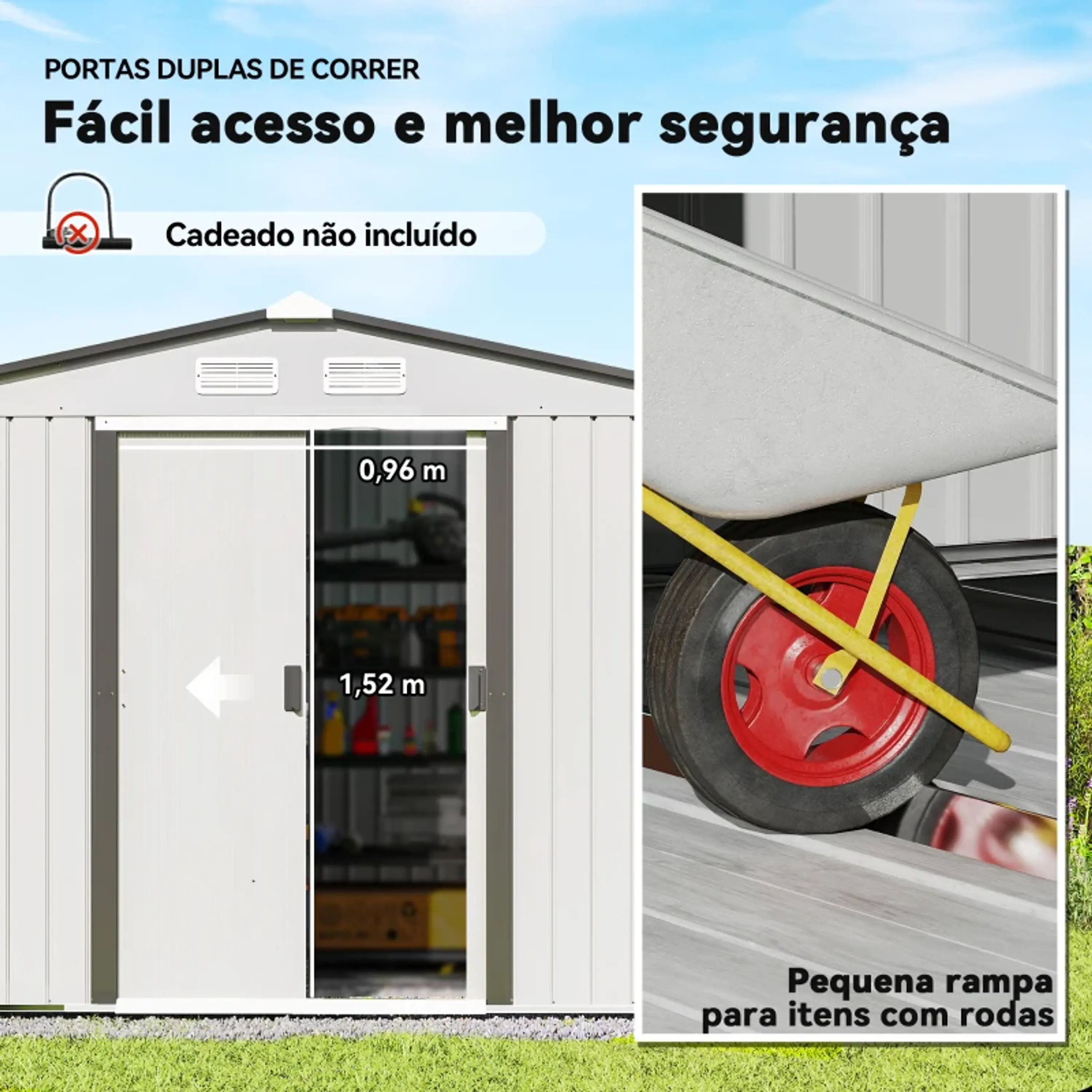Abrigo de Jardim Exterior 4,83m² 7