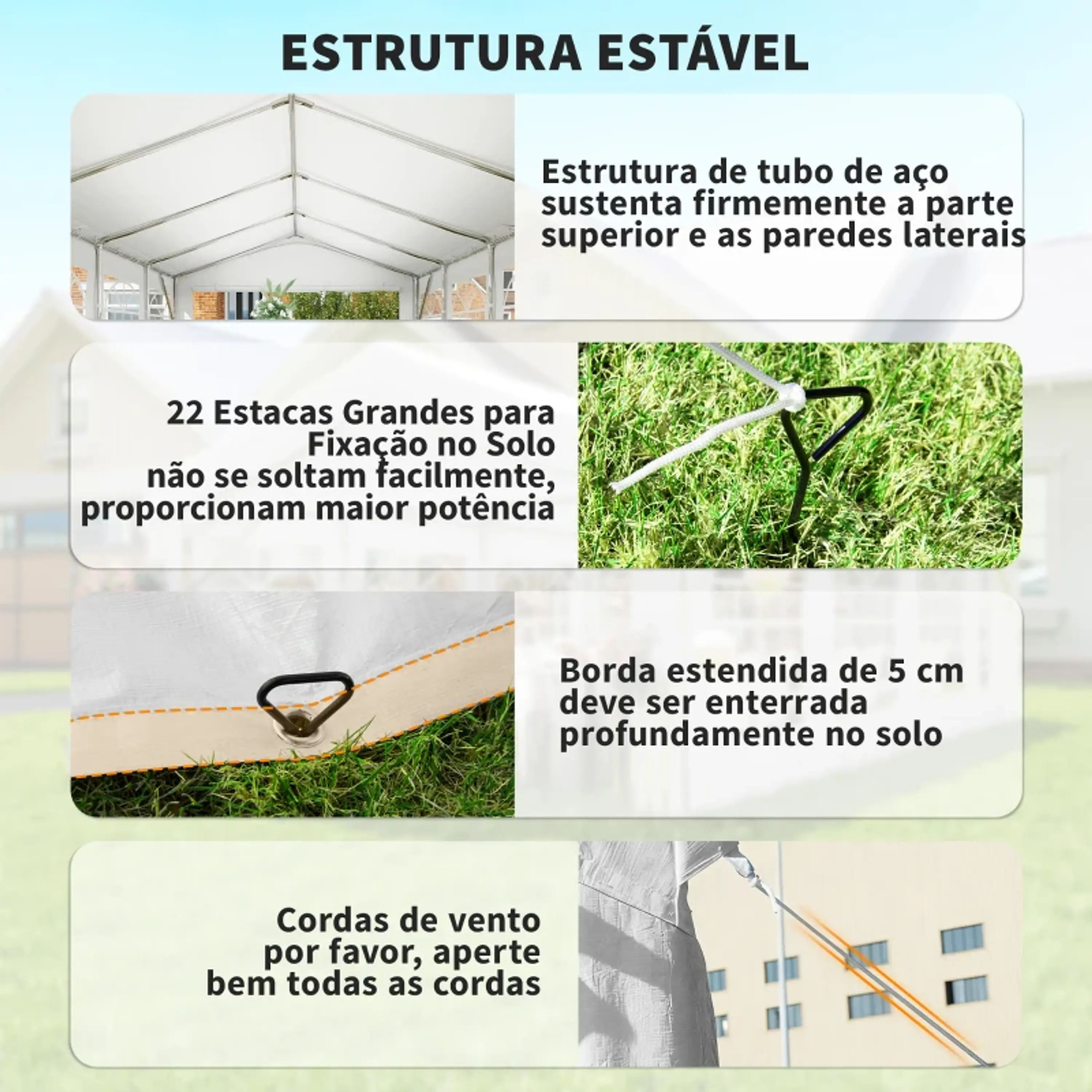Tenda para Festas/ Eventos 8x4m 19