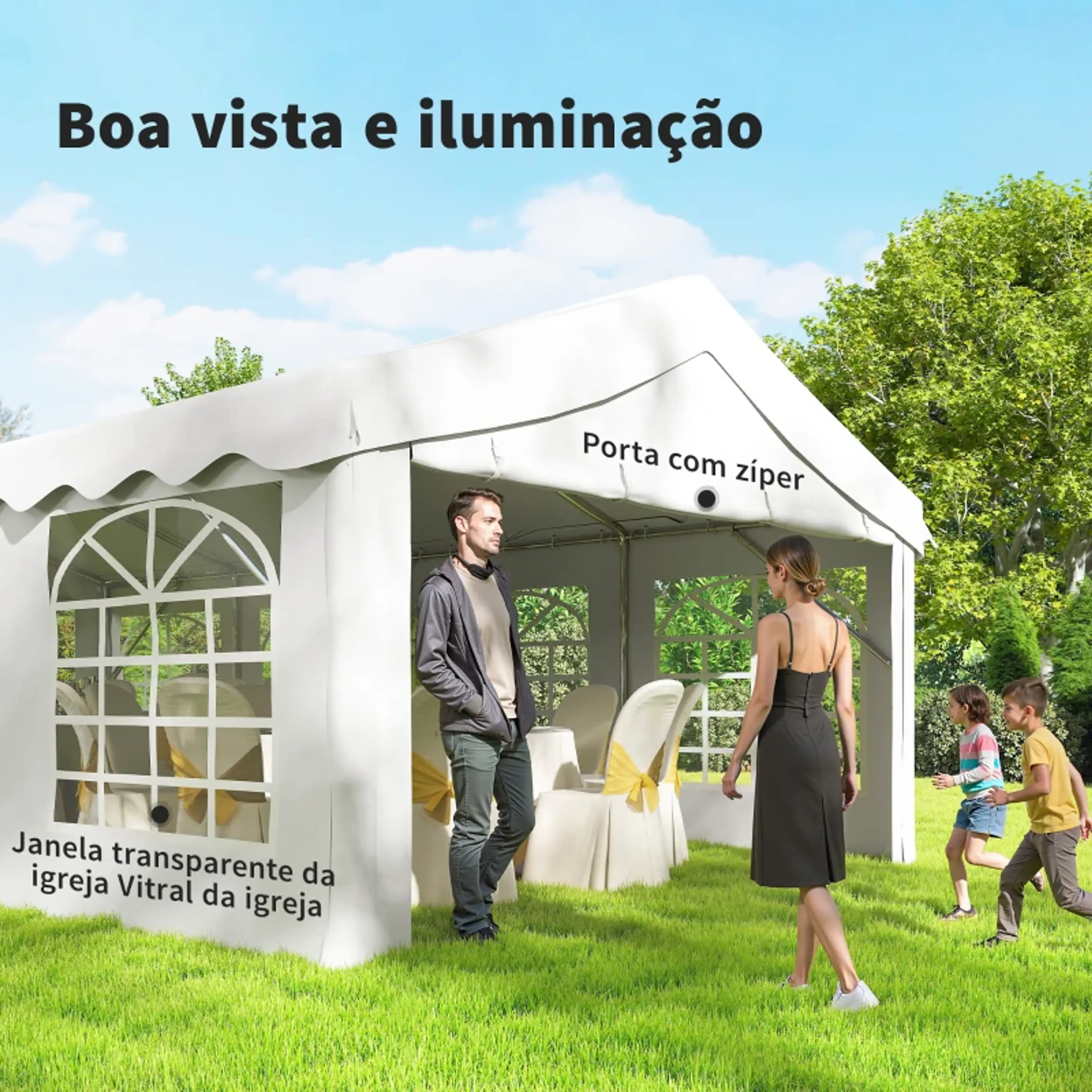Tenda para Festas/ Eventos 8x4m 20