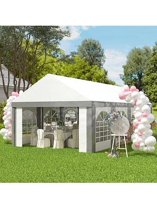 Tenda para Festas 4x8 m Janelas Anti-UV