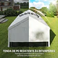 Tenda para Festas 4x6 m, Tenda de Jardim com Paredes Removíveis, 2 Portas e Janelas UPF30+ - Thumbnail 9