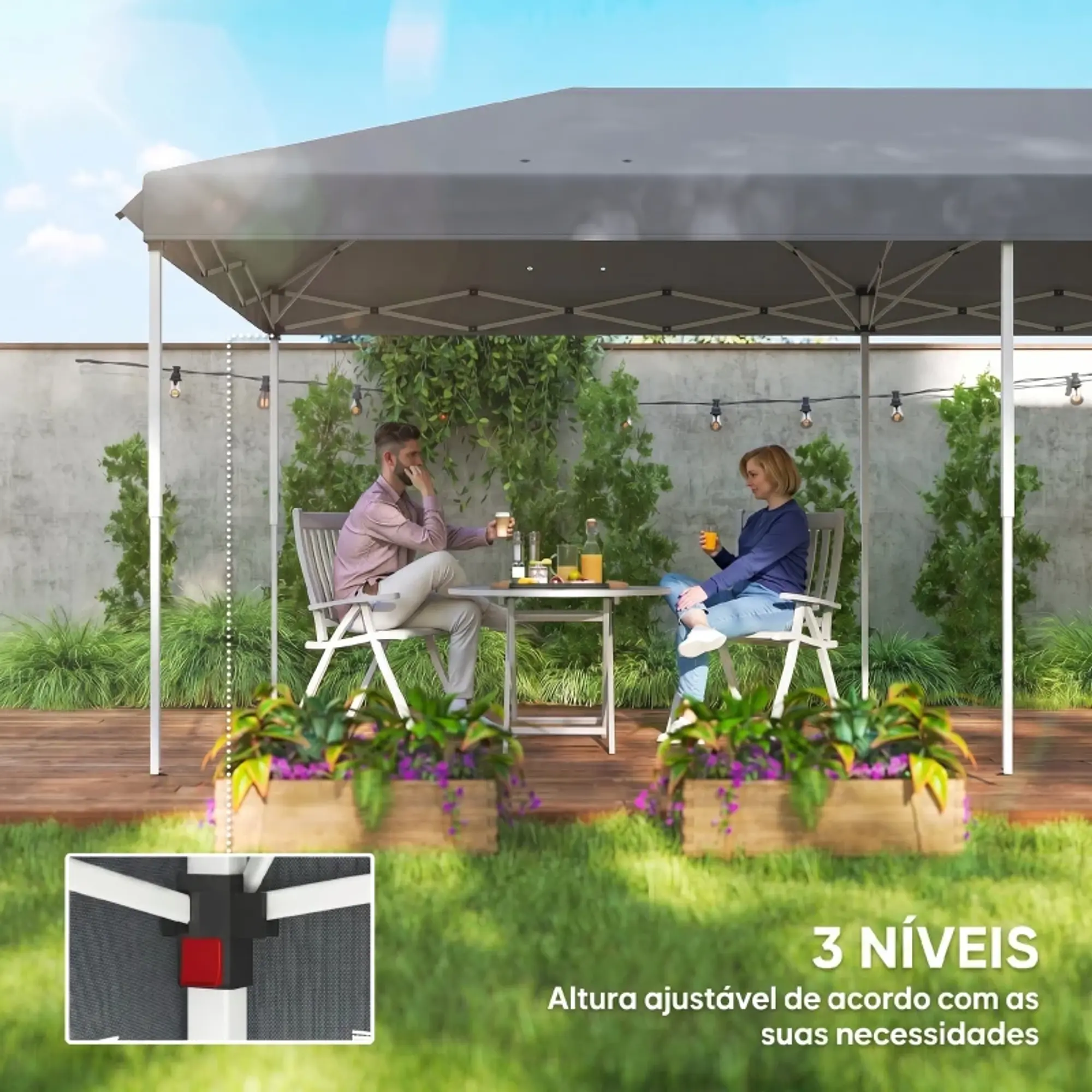 Tenda Dobrável 585x295x270 cm 2