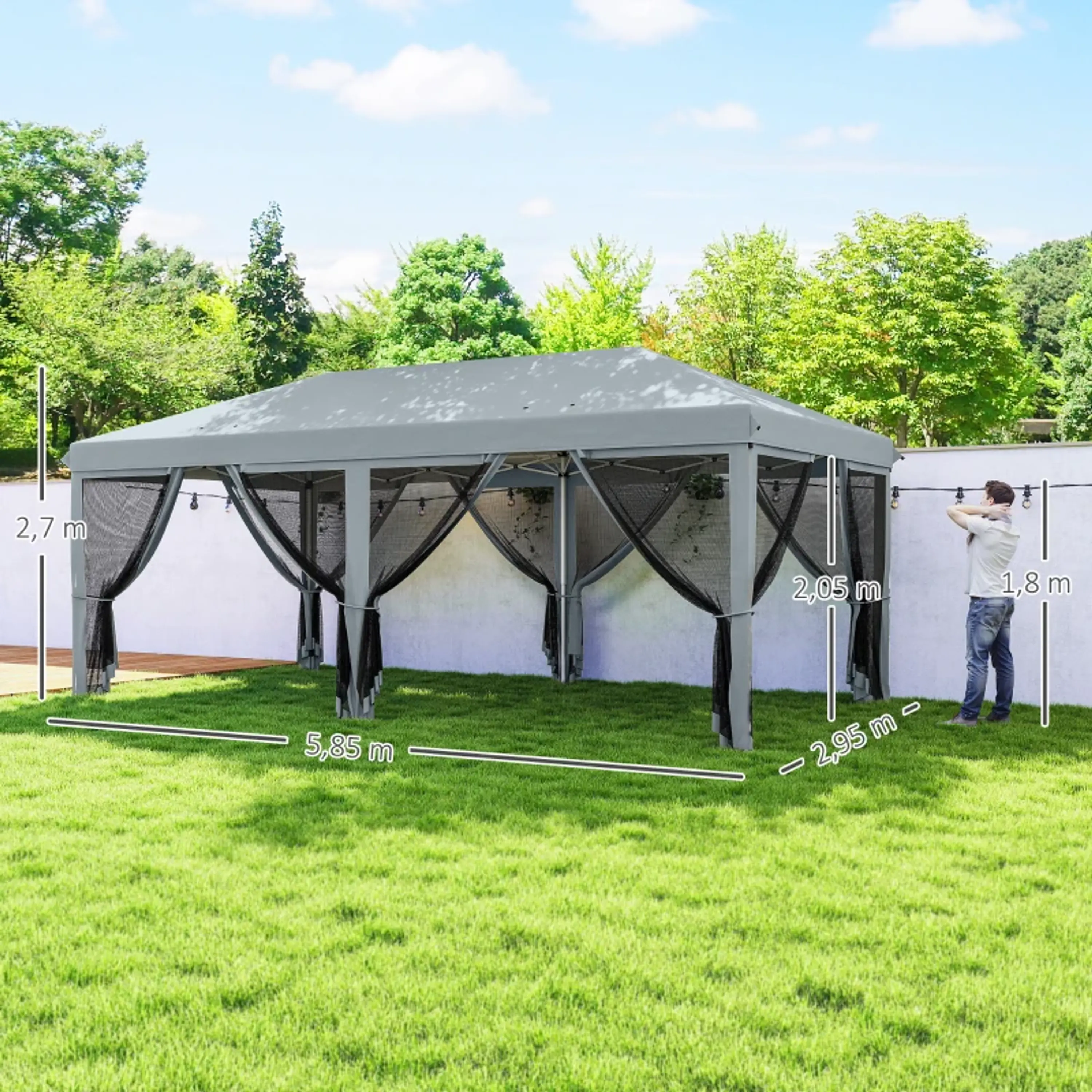 Tenda Dobrável 585x295x270 cm 11