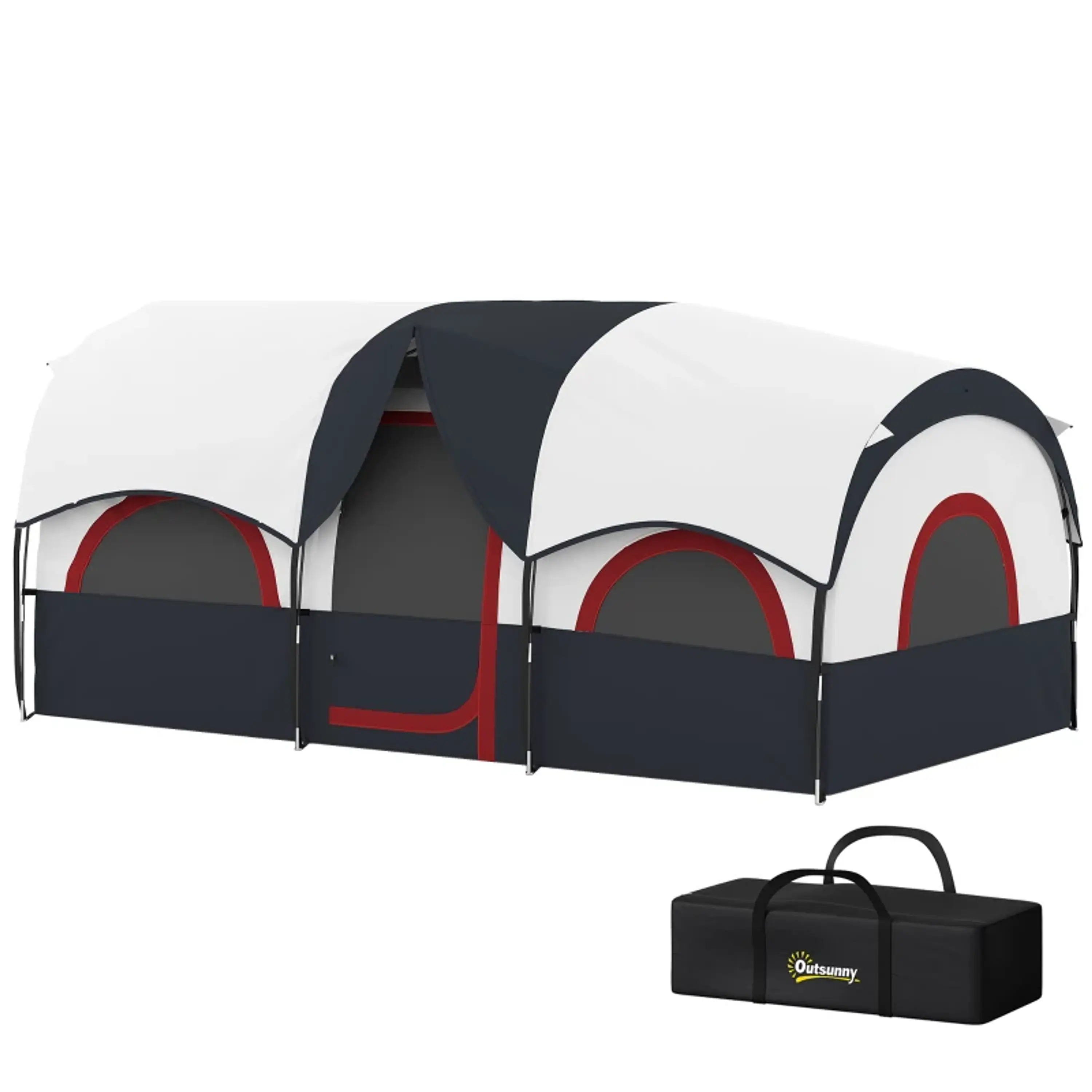 Tenda de Campismo Familiar Tipo Túnel para 4-6 Pessoas 1