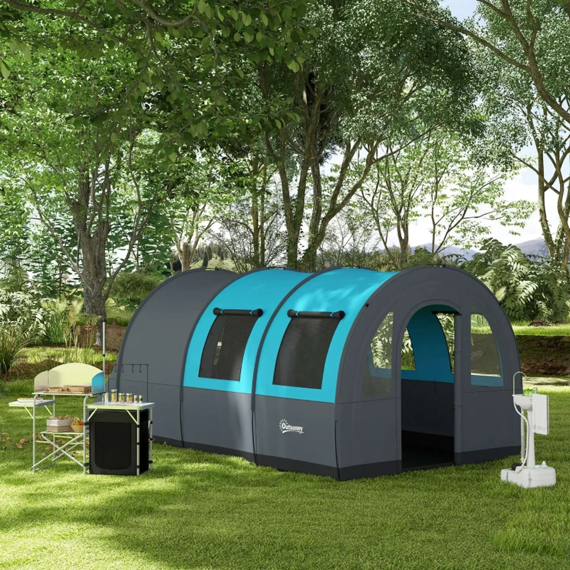 Tenda de Campismo Familiar 480x260x200  4