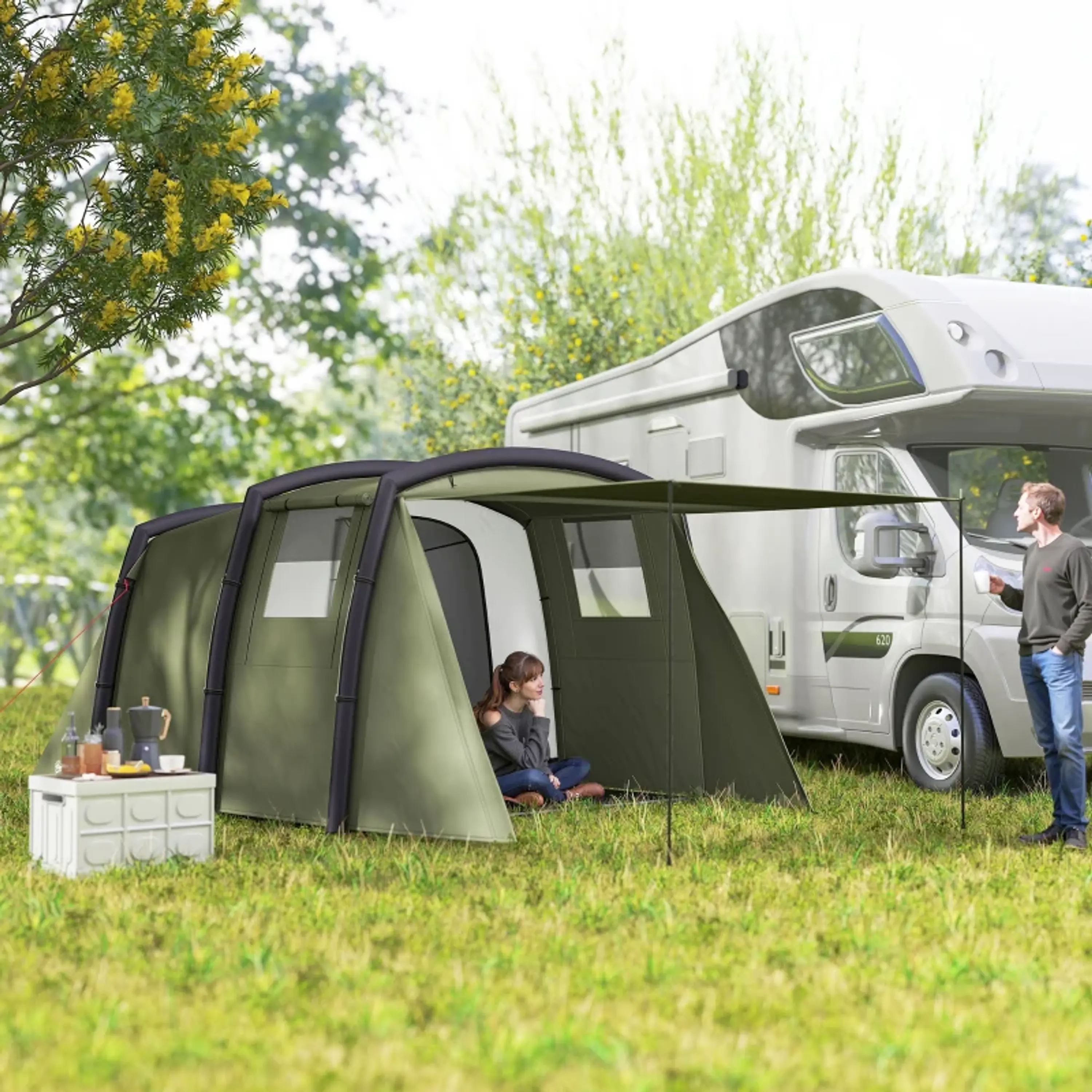 Tenda de Campismo Ie Bolsa de Transporte Proteção UV 50+ 7