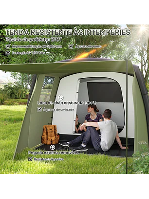 Tenda de Campismo Ie Bolsa de Transporte Proteção UV 50+