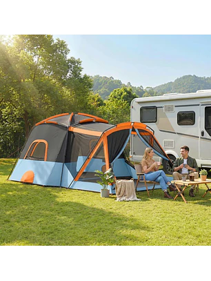 Tenda de Campismo Familiar com 2 Quartos