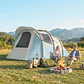 Tenda de Campismo Insuflável com Bomba, Impermeável - Montagem Rápida Azul - Thumbnail 2