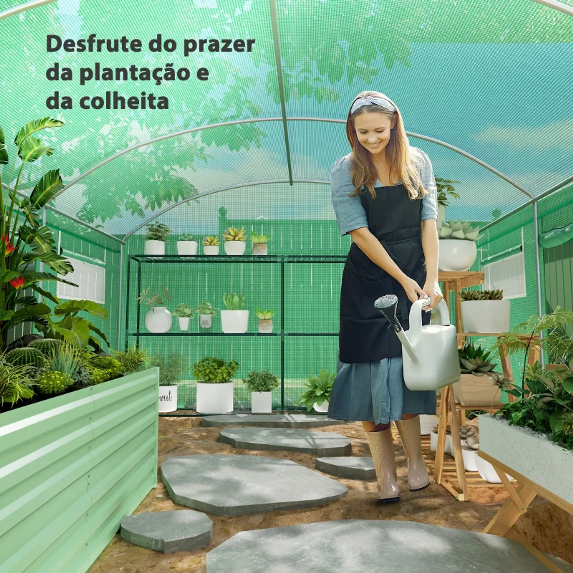 Estufa tipo Túnel 397x300x200 cm 7