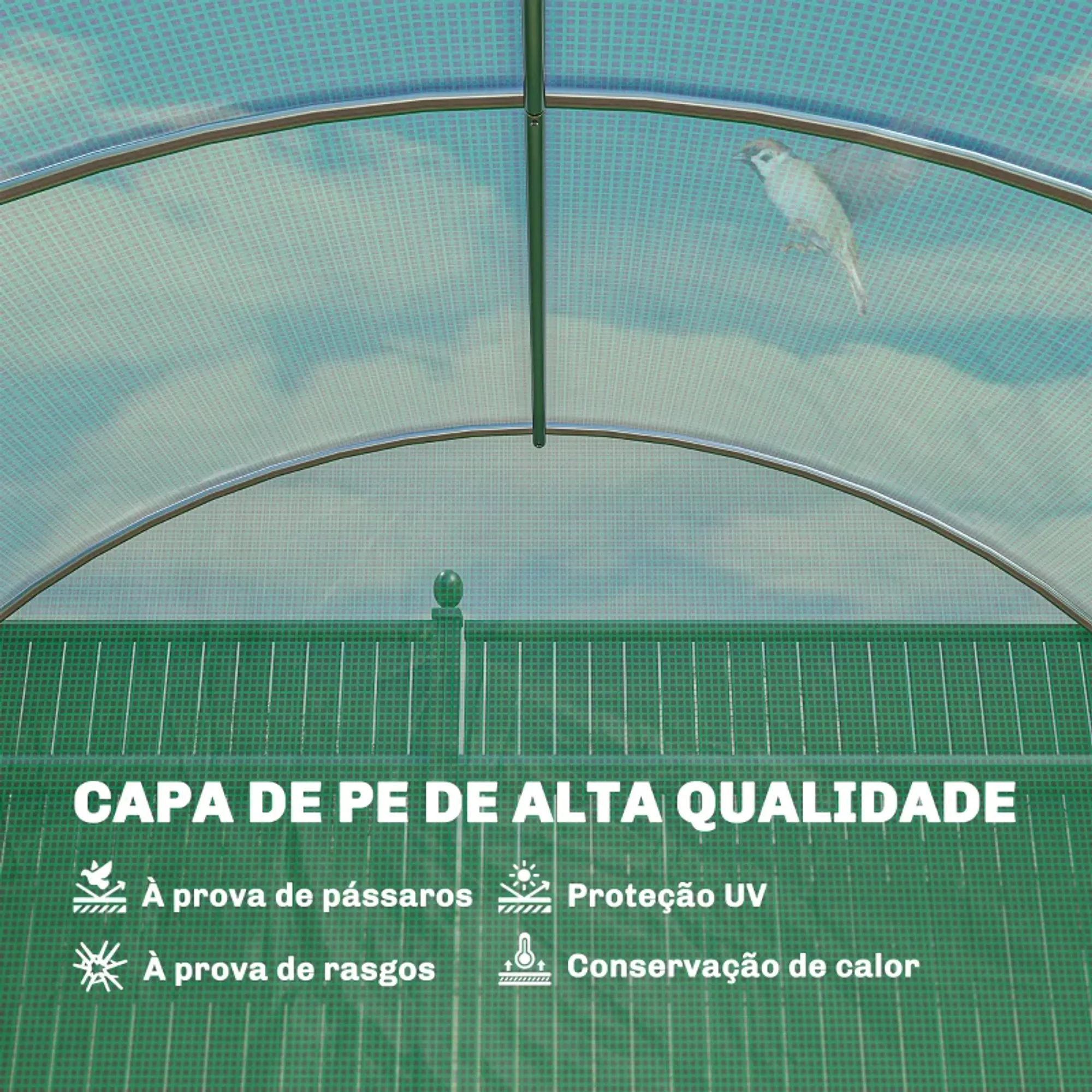 Estufa Túnel 6x3x2 m 11