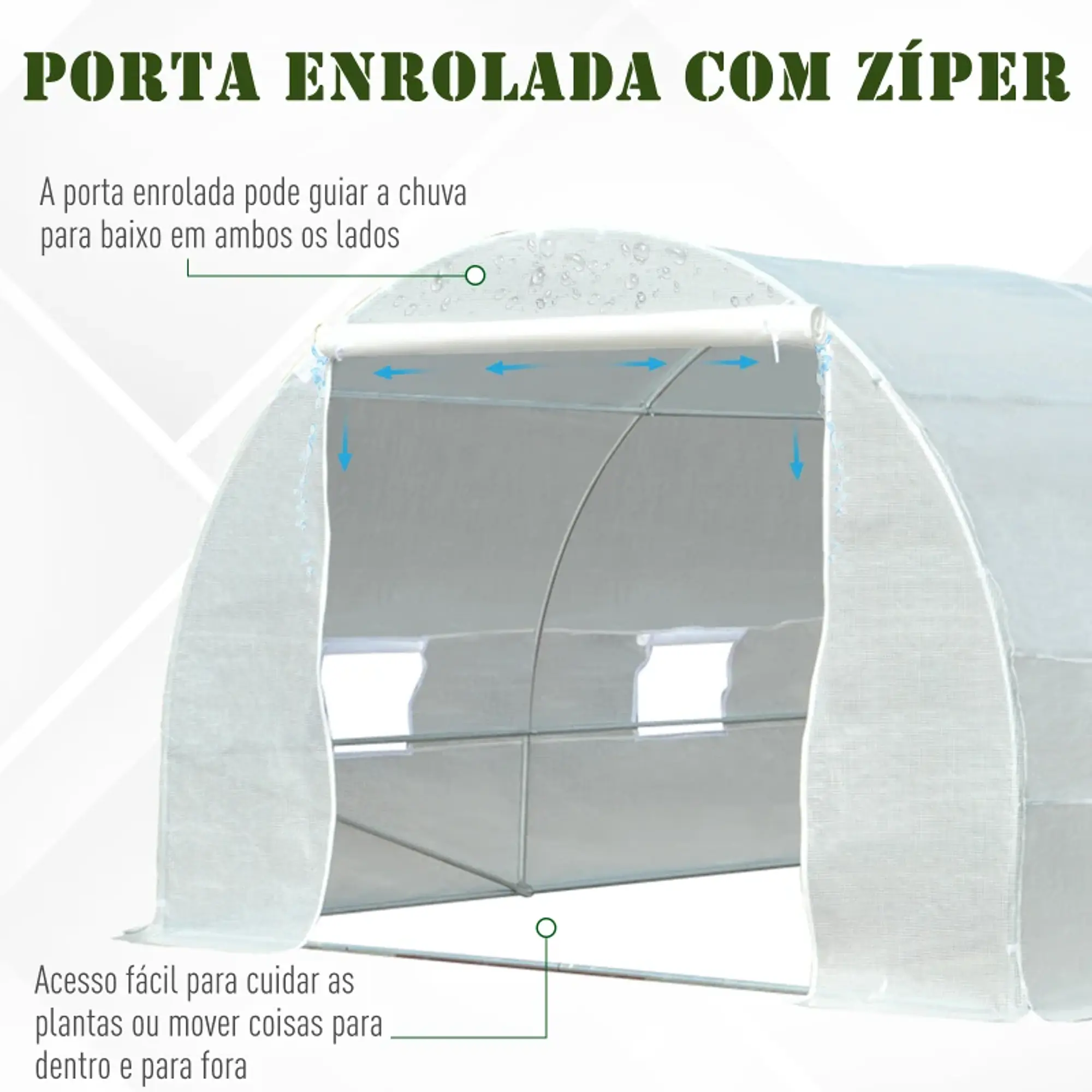 Estufa Tipo Túnel 595x300x200 cm com 8 Janelas 12