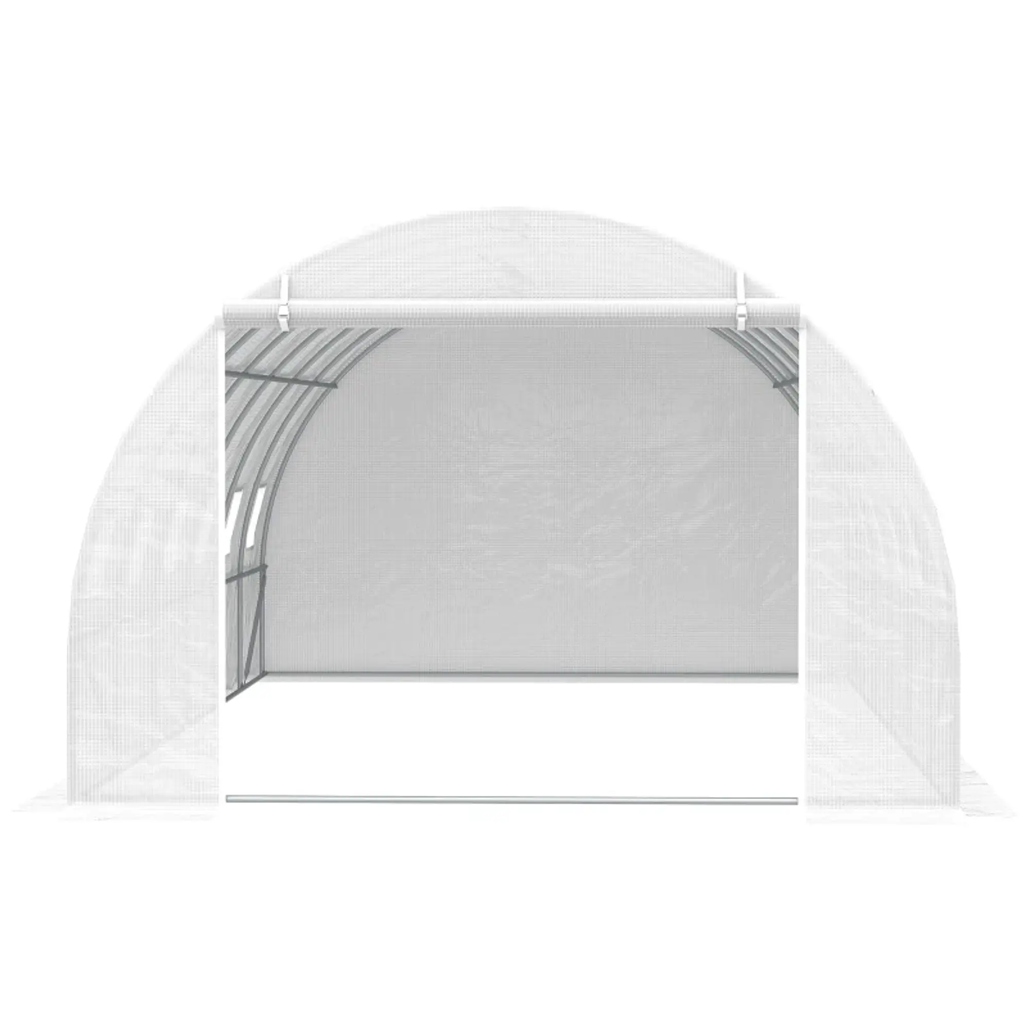 Estufa de Túnel 600x300x200cm com Porta Enrolável 12 Janelas 7