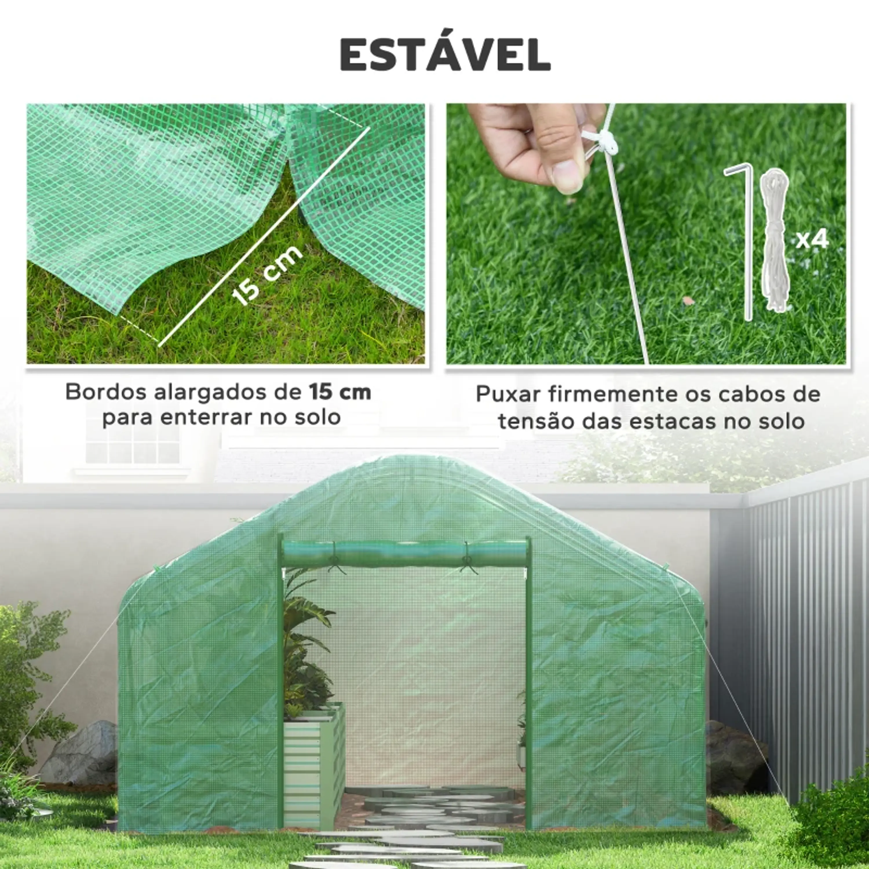 Estufa 4x3x2 m Anti UV 7