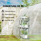 Estufa de Túnel 395x295x195 cm de teto Arredondado Transparente - Thumbnail 8