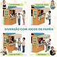 Casa Infantil  de Madeira com Balcão Floreiras - Thumbnail 4