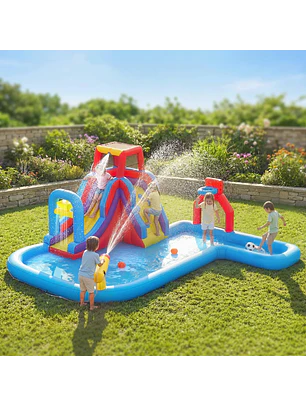 Castelo Insuflável Aquático com Insuflador 550W