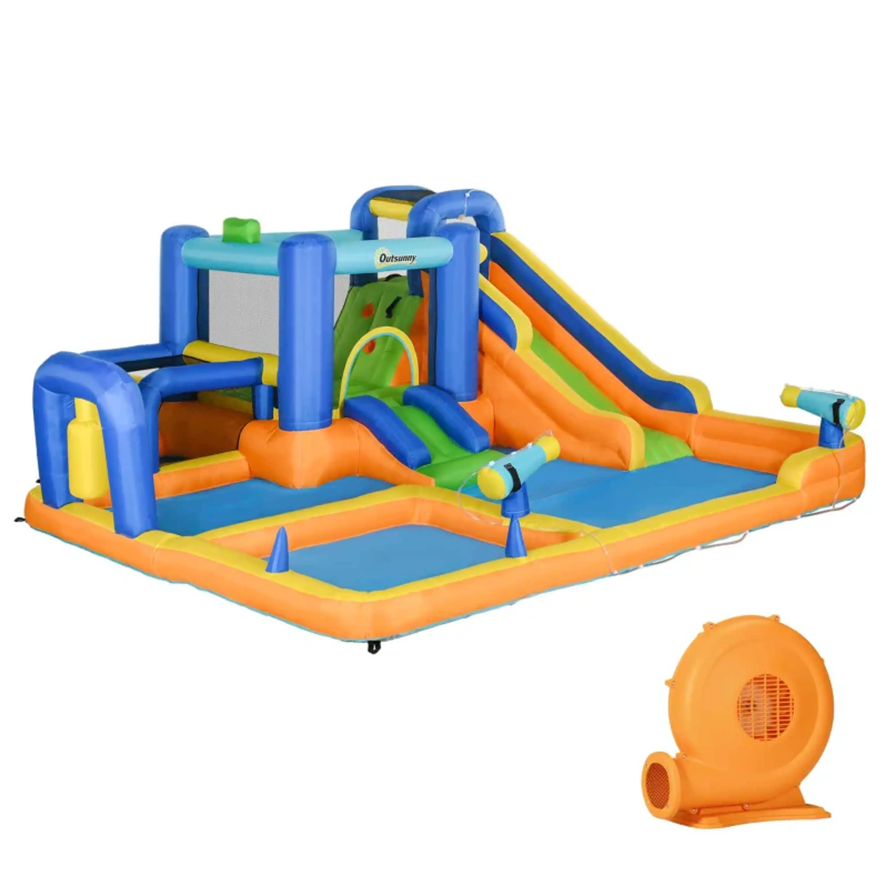 Castelo Insuflável Infantil 7 em 1 Aquático 1