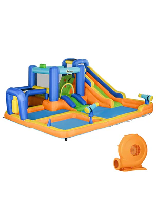Castelo Insuflável Infantil 7 em 1 Aquático