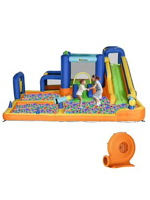 Castelo Insuflável Infantil 7 em 1 Aquático