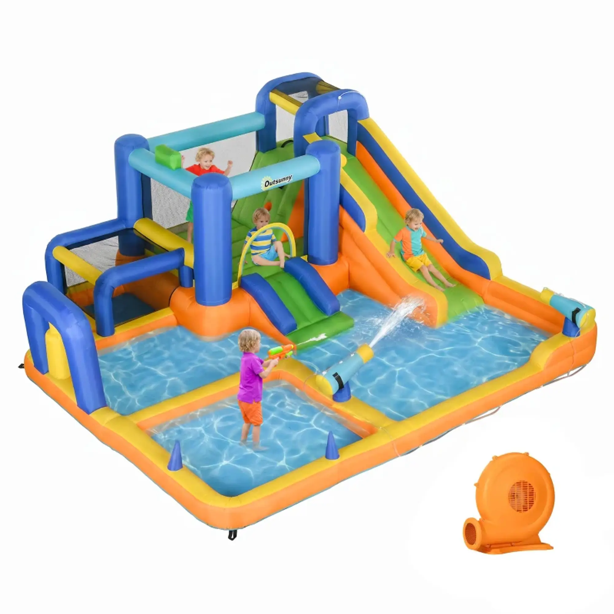 Castelo Insuflável Infantil 7 em 1 Aquático 5